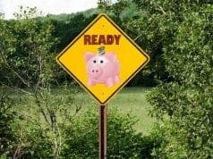 The Stingy Guide To Prepping On A Budget ready sign with piggybank