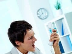 Woman Yelling On The Phone