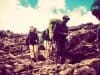 People carrying bug out bags