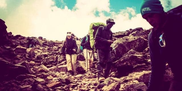 People carrying bug out bags