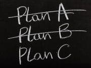 Survival Contingency Planning – The Not So Obvious blackboard with plans A, B, C