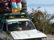 overloaded bug out car
