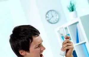 Woman Yelling On The Phone