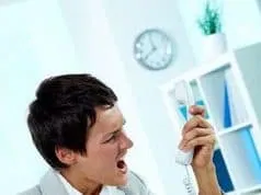 Woman Yelling On The Phone