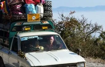 overloaded bug out car